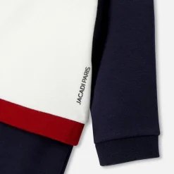 Combinaison, Salopette Et Ensemble-Jacadi Ensemble bébé garçon en molleton - BLANC/MARINE