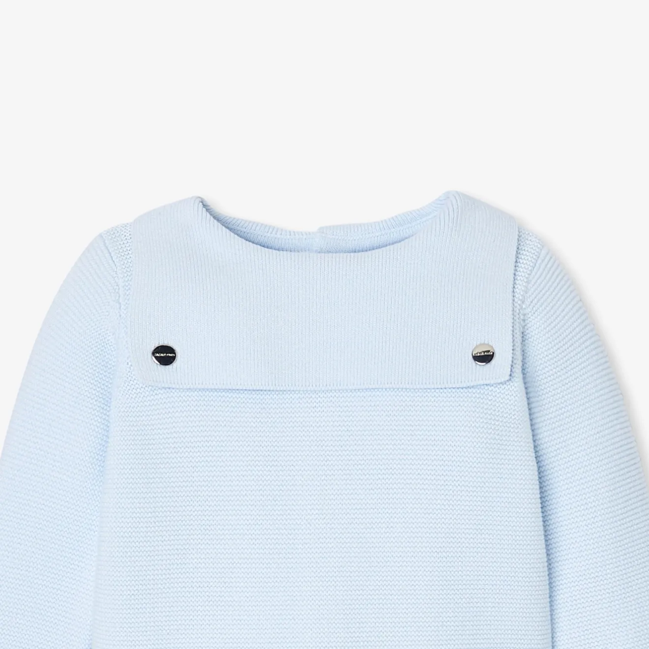 Combinaison, Barboteuse Et Ensemble-Jacadi Ensemble bébé garçon en point mousse - BLEU PALE