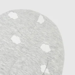 Accessoires-Jacadi Ensemble bonnet et moufles bébé - GRIS/BLANC