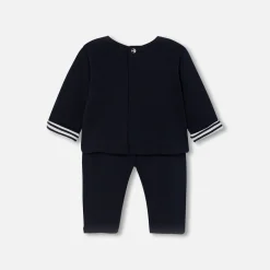 Combinaison, Barboteuse Et Ensemble-Jacadi Ensemble confort bébé - MARINE/ECRU