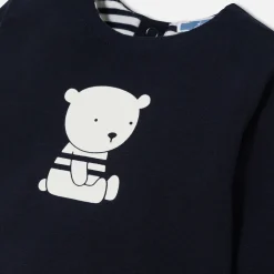 Combinaison, Barboteuse Et Ensemble-Jacadi Ensemble confort bébé - MARINE/ECRU