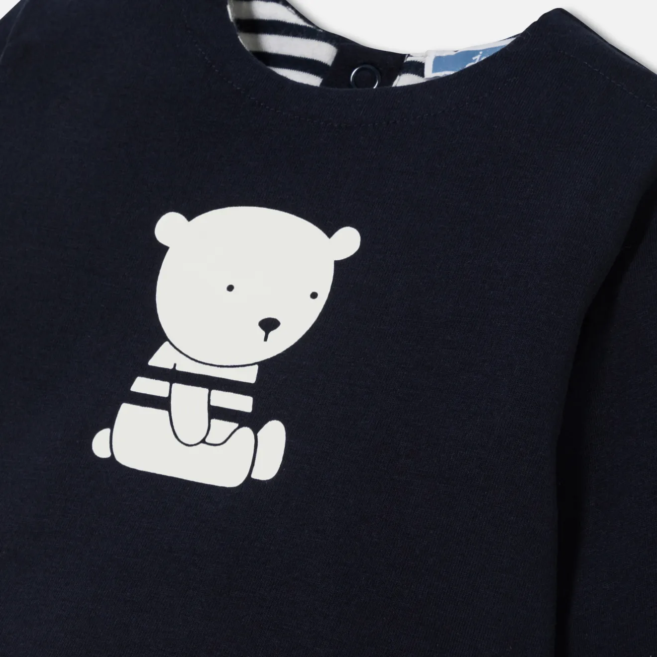 Combinaison, Barboteuse Et Ensemble-Jacadi Ensemble confort bébé - MARINE/ECRU