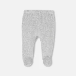 Combinaison, Barboteuse Et Ensemble-Jacadi Ensemble confort bébé en velours - gris chine clair GRIS CHINE CLAIR JACADI