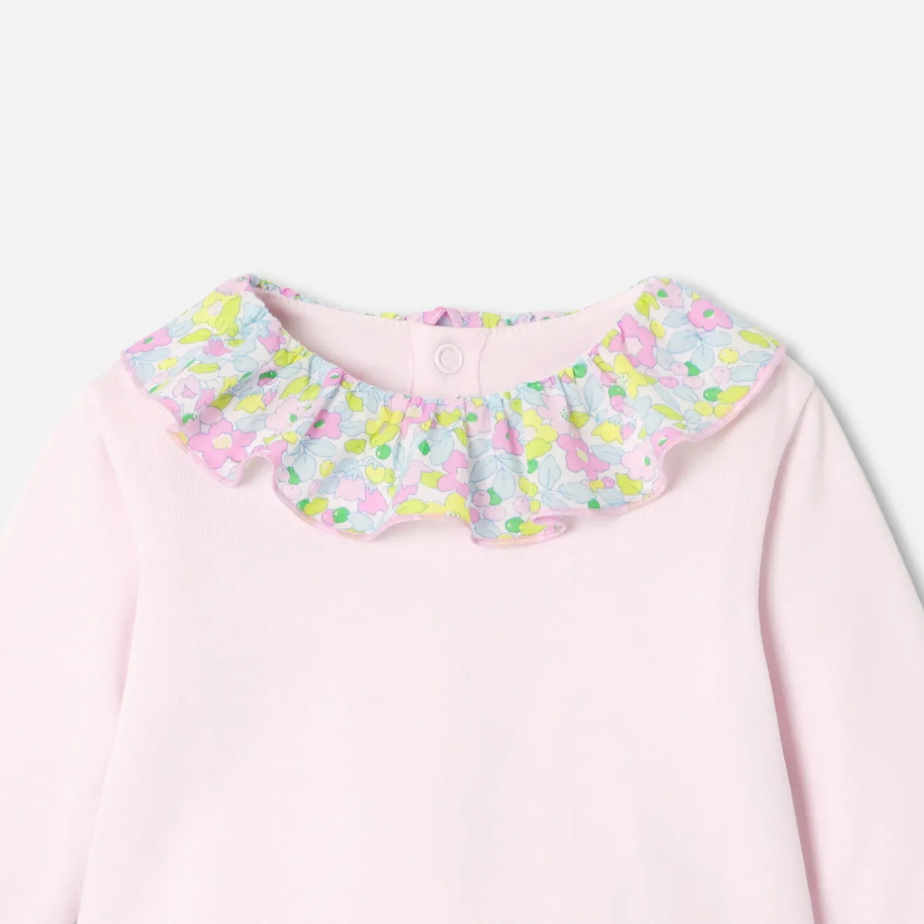 Combinaison, Barboteuse Et Ensemble-Jacadi Ensemble confort bébé fille en jersey - rose pale ROSE PALE JACADI