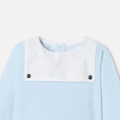 Combinaison, Barboteuse Et Ensemble-Jacadi Ensemble confort bébé garçon - BLEU PALE