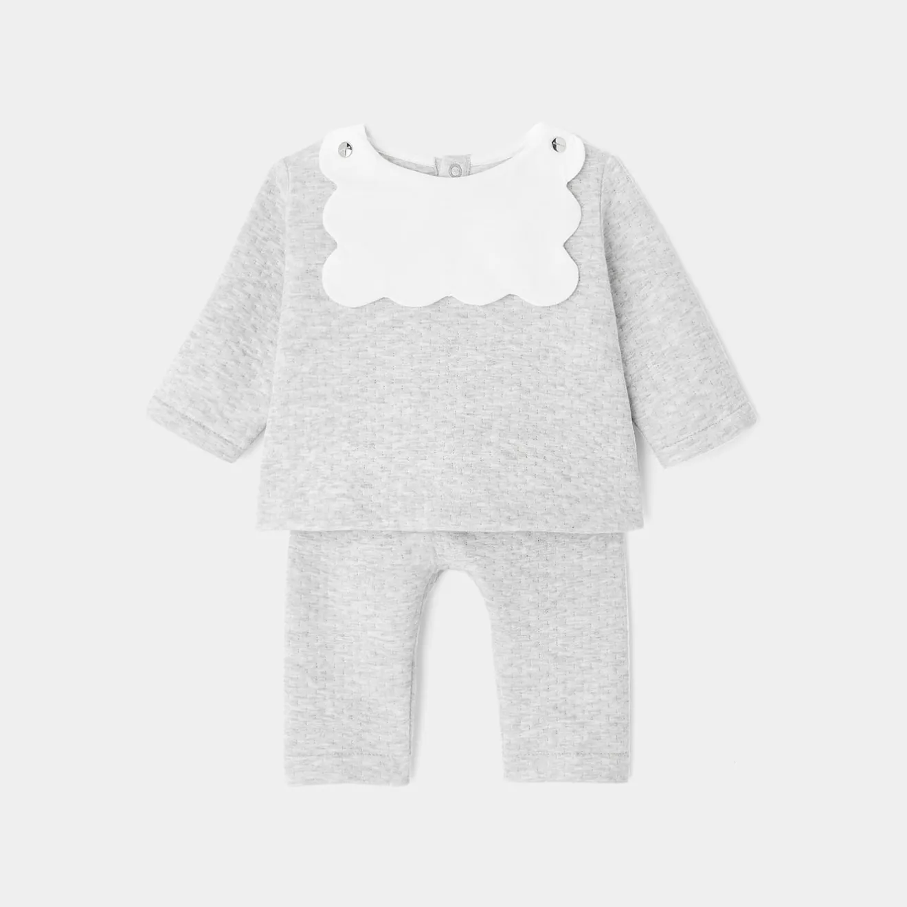 Combinaison, Barboteuse Et Ensemble-Jacadi Ensemble pantalon bébé fille - gris chine clair GRIS CHINE CLAIR JACADI