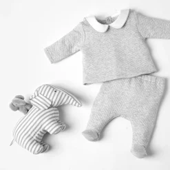 Combinaison, Barboteuse Et Ensemble-Jacadi Ensemble pantalon bébé garçon - gris chine clair GRIS CHINE CLAIR JACADI