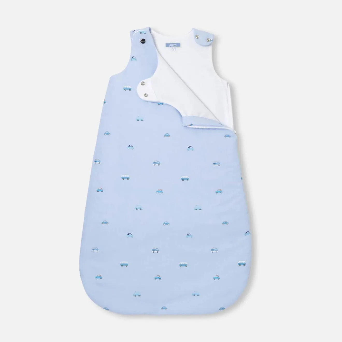 Gigoteuse, Couverture|Gigoteuses Et Couvertures-Jacadi Gigoteuse 0-6 mois en coton - lore BLEU DEAU/MULTICO