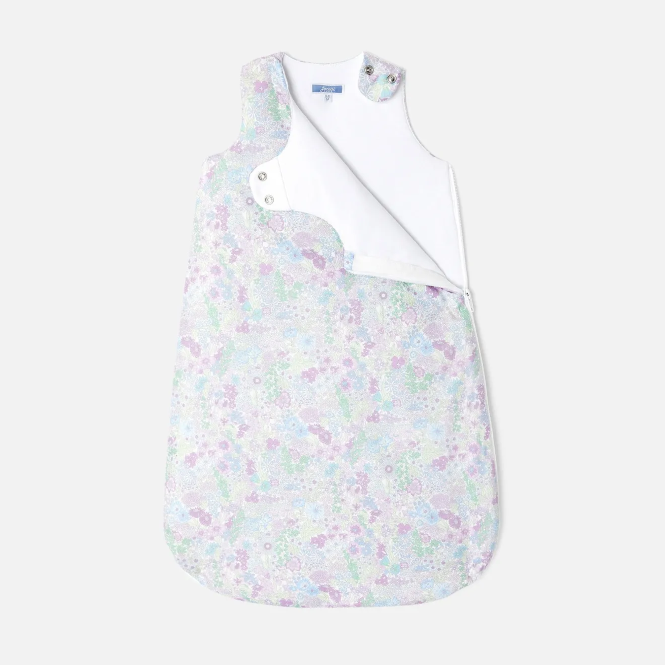 Gigoteuse, Couverture|Gigoteuses Et Couvertures-Jacadi Gigoteuse 0-6 mois en tissu Liberty - lore BLANC/MULTICO