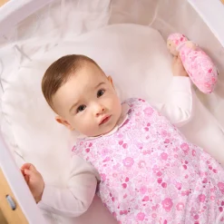 Gigoteuse, Couverture|Gigoteuses Et Couvertures-Jacadi Gigoteuse bébé 0-6 mois en tissu Liberty - lore ROSE/MULTICO