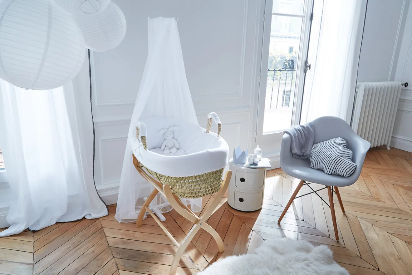 Mobilier|Couffins Et Berceaux-Jacadi Habillage du couffin - blanc BLANC JACADI