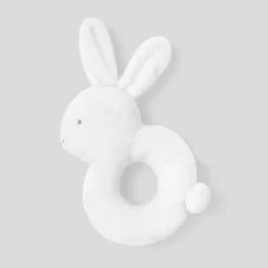 Doudou, Peluche|Eveil, Doudou Et Peluche-Jacadi Hochet lapin - blanc BLANC JACADI
