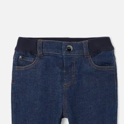 Pantalon Et Short|Pantalon Et Short-Jacadi Jean doublé bébé - DENIM FONCE