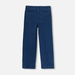 Pantalon Et Jogging-Jacadi Jean large enfant fille - BLEU DENIM