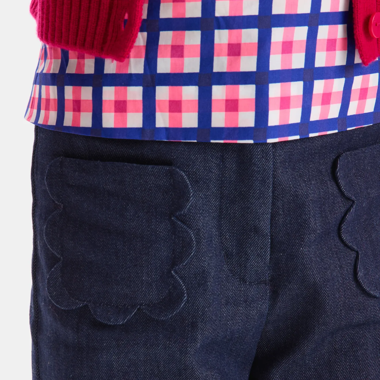 Pantalon Et Jogging-Jacadi Jean large enfant fille - DENIM FONCE