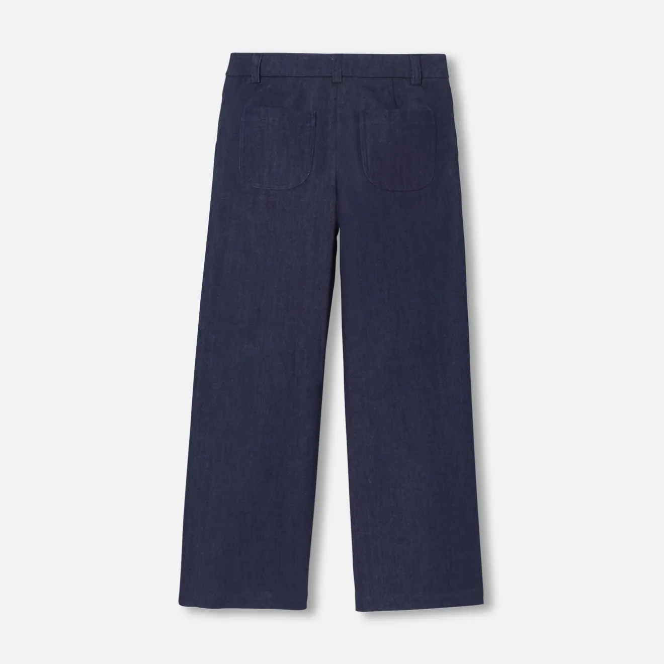 Pantalon Et Jogging-Jacadi Jean large enfant fille - DENIM FONCE