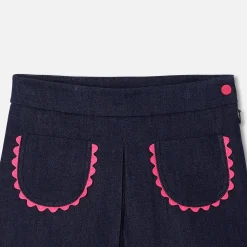 Robe Et Jupe-Jacadi Jupe-short enfant fille - DENIM FONCE