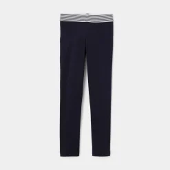 Pantalon Et Jogging-Jacadi Legging enfant fille en piqué de coton - marine MARINE JACADI
