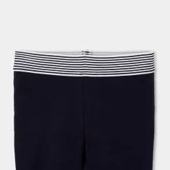 Pantalon Et Jogging-Jacadi Legging enfant fille en piqué de coton - marine MARINE JACADI