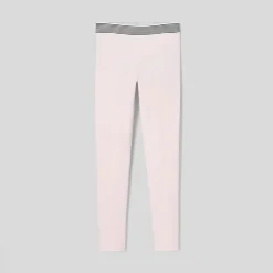 Pantalon Et Jogging-Jacadi Legging enfant fille en piqué de coton - rose poudre ROSE POUDRE JACADI