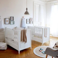 Mobilier-Jacadi Lit bébé Brume 60X120 - blanc BLANC JACADI