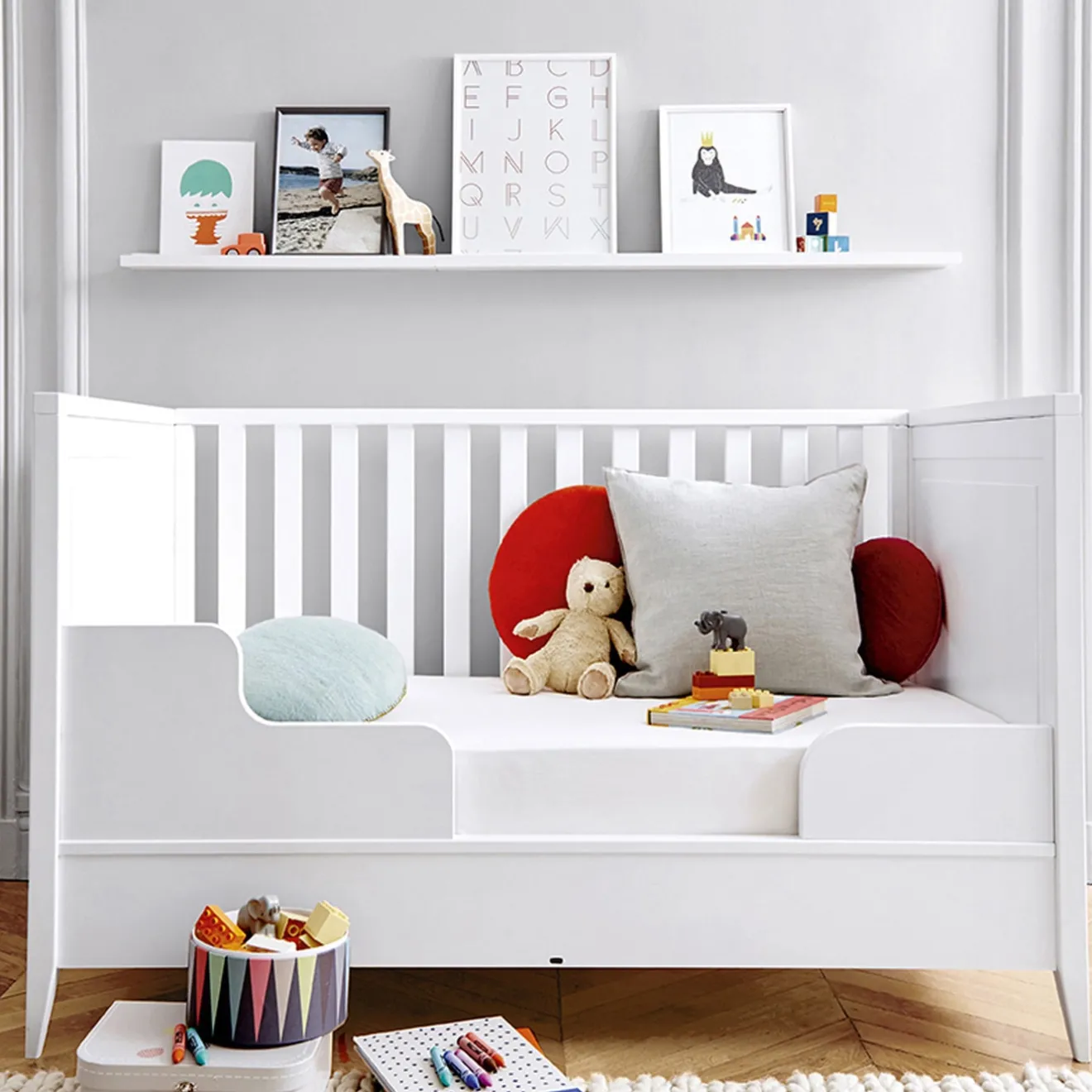 Mobilier-Jacadi Lit évolutif Brume - blanc BLANC JACADI