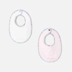 Bavoirs Et Langes-Jacadi Lot de 2 bavoirs en coton éponge - lore BLANC/MULTICO