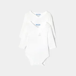 Body-Jacadi Lot de 2 bodies manches longues bébé - blanc BLANC JACADI