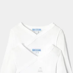 Body-Jacadi Lot de 2 bodies manches longues bébé - blanc BLANC JACADI