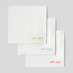 Sorties De Bain Et Peignoirs-Jacadi Lot de 3 langes bébé fille - lore BLANC/MULTICO