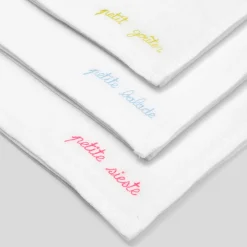 Sorties De Bain Et Peignoirs-Jacadi Lot de 3 langes bébé fille - lore BLANC/MULTICO