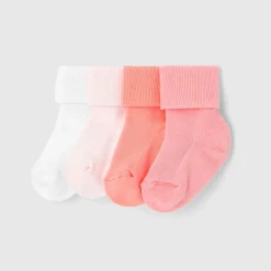 Accessoires-Jacadi Lot de 4 paires de chaussettes bébé fille - lore MULTICO