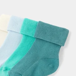 Accessoires-Jacadi Lot de 4 paires de chaussettes bébé garçon - lore MULTICO
