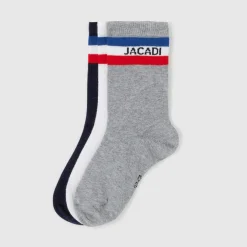 Accessoires-Jacadi Lot de 3 paires de chaussettes enfant garçon - lore MULTICO