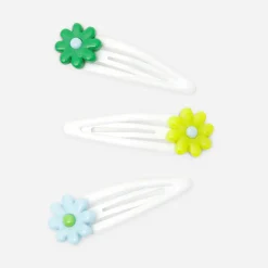 Accessoires-Jacadi Lot de barrettes enfant fille BLANC/VERT