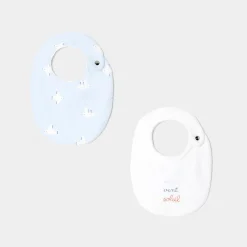 Bavoirs Et Langes-Jacadi Lot de bavoirs bébé - BLANC/BLEU