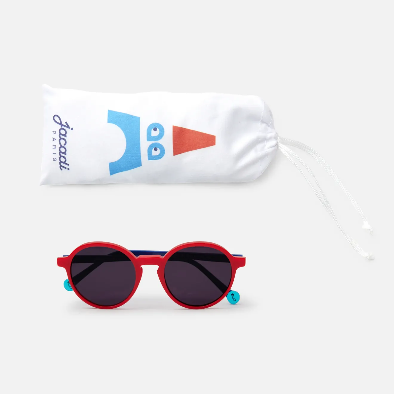 Accessoires|Lunettes De Soleil-Jacadi Lunettes de soleil enfant - MARINE/ROUGE