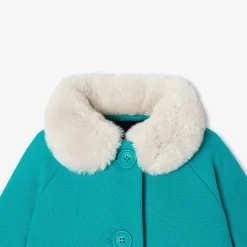 Manteaux, Vestes Et Combi Pilote-Jacadi Manteau bébé fille en drap de laine - VERT ROSEAU