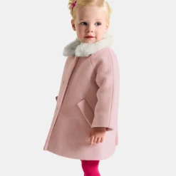 Manteaux, Vestes Et Combi Pilote-Jacadi Manteau bébé fille en drap de laine - ROSE CHINE
