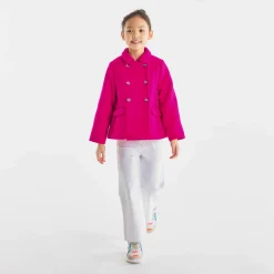 Manteau, Doudoune Et Veste-Jacadi Manteau court enfant fille - ROSE GRENADINE
