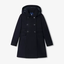 Manteau, Doudoune Et Veste-Jacadi Manteau enfant fille en laine - marine MARINE JACADI