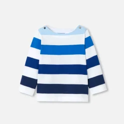 T-Shirt Et Polo-Jacadi Marinière bébé garçon - BLANC/MARINE