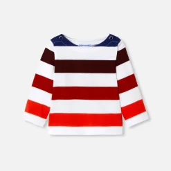 T-Shirt Et Polo-Jacadi Marinière bébé garçon - BLANC/ROUGE