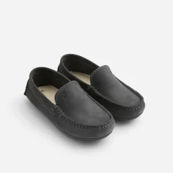 Chaussures Basses|Chaussures-Jacadi Mocassins enfant garçon en nubuck - gris anthracite GRIS ANTHRACITE JACADI