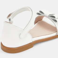 Sandales Et Nu-Pieds|Chaussures-Jacadi Nu-pieds enfant fille en cuir verni - blanc BLANC JACADI