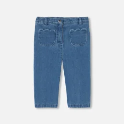 Pantalon Et Short-Jacadi Pantalon bébé fille en jean léger - DENIM CLAIR