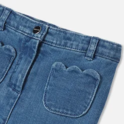 Pantalon Et Short-Jacadi Pantalon bébé fille en jean léger - DENIM CLAIR