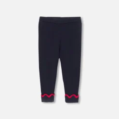 Pantalon Et Short-Jacadi Pantalon bébé fille en tricot - marine MARINE JACADI