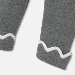 Pantalon Et Short-Jacadi Pantalon bébé fille en tricot - gris anthracite GRIS ANTHRACITE JACADI
