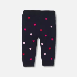 Pantalon Et Short-Jacadi Pantalon bébé fille en tricot - lore MARINE/MULTICO